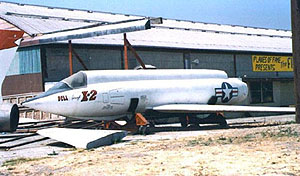 X-2 mockup at Planes of Fame museum